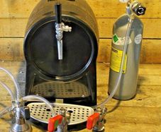 Complete Beer Dispensing System Partyfass BT 40 with Flow-Through Cooler