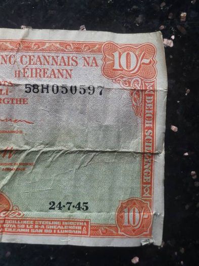 1945 ten shillings