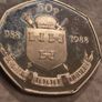 1988 Irish Dublin Millennium 50p Proof Coin - In Original Box Image 2