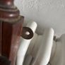 Antique wooden overmantle mirror Image 6