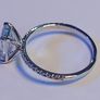 14k Gold ring with 2 ct Lab-Grown Diamond, 1.8 ct main diamond cerified by IGI and Laser inscripted 3 x Excellent Image 6