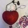 Heart Shaped Crystal Diamonte Bag BNWT Image 7