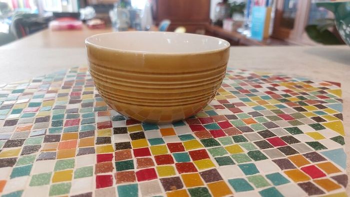 Fabulous Vintage and Iconic Celtic Atlantis Open Sugar Bowl in the Golden Yellow Glaze