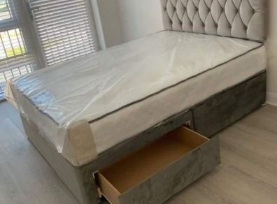 King size Divan Bed with Drawers