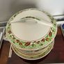 ceramic serving dish & plates Image 5