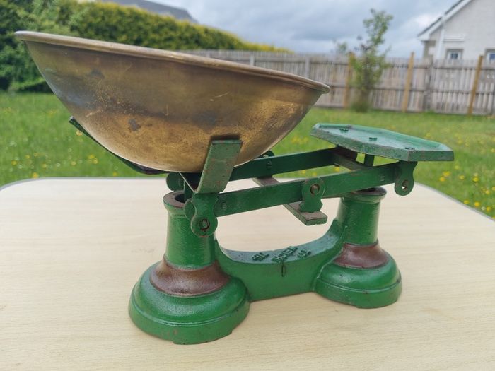 Vintage Metal Weighing Scales Cast Iron