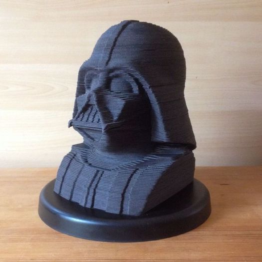 Star Wars Darth Vader 3D card sculpture