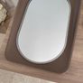 oval mirror 60x35 - silver frame Image 2