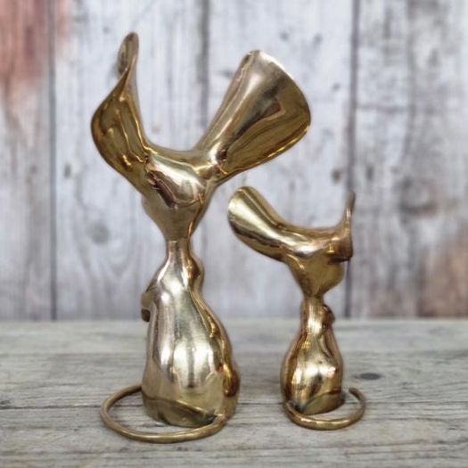 Brass Long Eared Mice Pair KAS1363