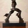 Unique Forms Of Continuity in Space - Bronze, Marble, Signed Image 2