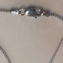 Beautiful diamond pendant 18ct white gold 19 round brilliant cut diamonds 2g, D18 free reg post Image 7