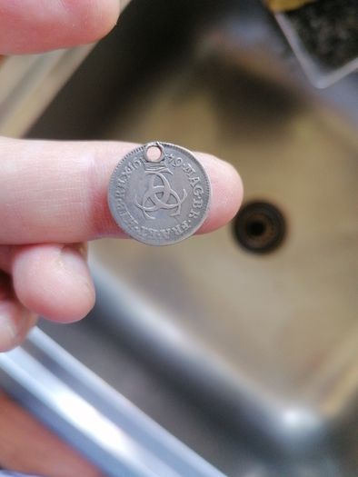 1679 UK Silver Three Pence Coin