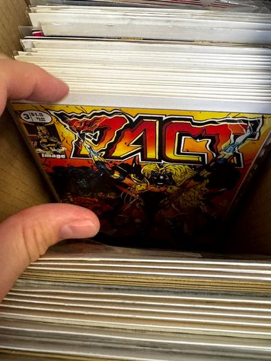 Image Long Comic Box w 275 comics for Sale