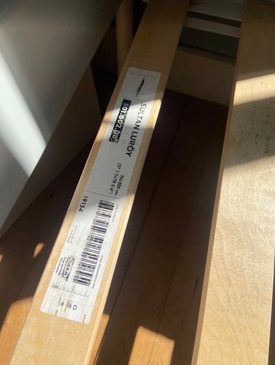 IKEA Leirvik Bed Frame (140x200 cm) + 2 Slatted Bed Bases