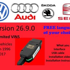 2026 Vcds Vag Com 26.9 Vagcom for VW Audi Skoda Volkswagen and Seat