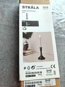 2 IKEA STRALA LED Battery Candle Holders New