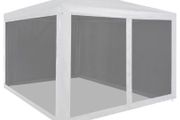 Party Tent with 4 Mesh Sidewalls 3x3 m