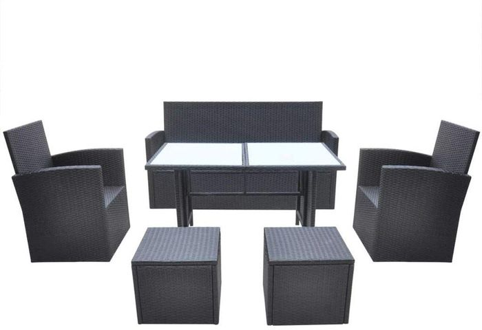 Garden Furniture Set 18 Pieces Poly Rattan Dining furniture Set Garden Furniture Set