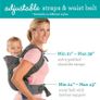 Infantino Flip Advanced 4-in-1 Baby Carrier, Ergonomic, 4 Carrying Positions, Infants and Toddlers 3.5-14.5 kg, Grey and an Additional Carrier. Image 2