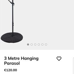 3 meter hanging parasol / umbrella