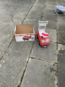 Toy firemen engine