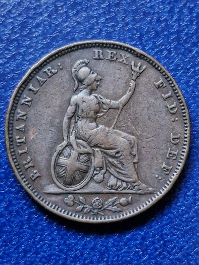 1826 Farthing George IV British coin