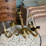 vintage brass chandeliers Image 2