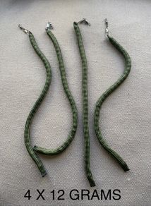 Sets of 4  X 12 GRAM wriggle weights for salmon & trout
