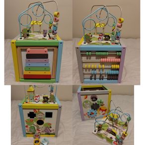 Large Wooden Activity Cube