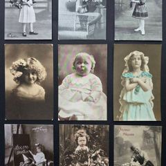 RARE Antique Children Postcards Collection Early 1900s