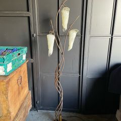 glass/ metal floor lamp