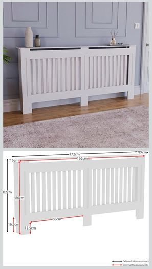 Extra large radiator cover