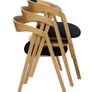 Oak Dining Armchair Plush Upholstered. Any Colouir or material Image 2