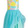Billieblush blue girls sequin sleeveless tulle dress Age 4 BNWT Image 3