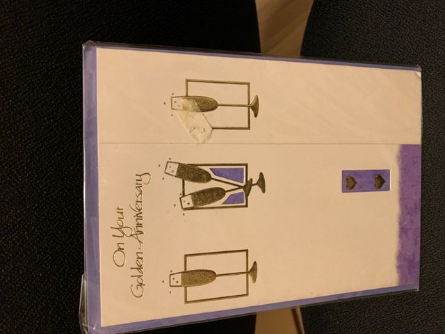 Golden anniversary greeting card (50 years married)