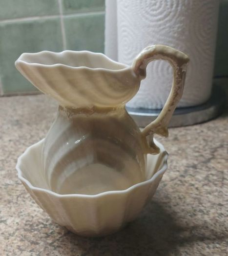 Beleek Jug & Sugar Bowl