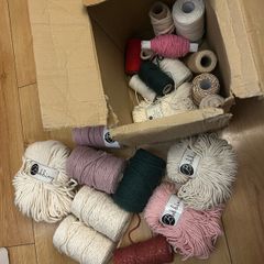 Macrame wool and accessories