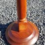 plant holder in hardwood (mahogany). Image 4