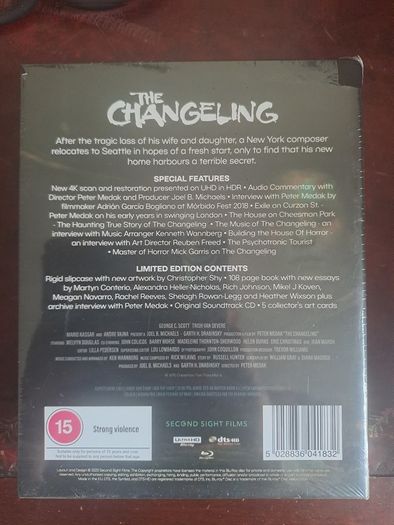 The Changeling Limited Edition 4K SECOND SIGHT RARE OOP