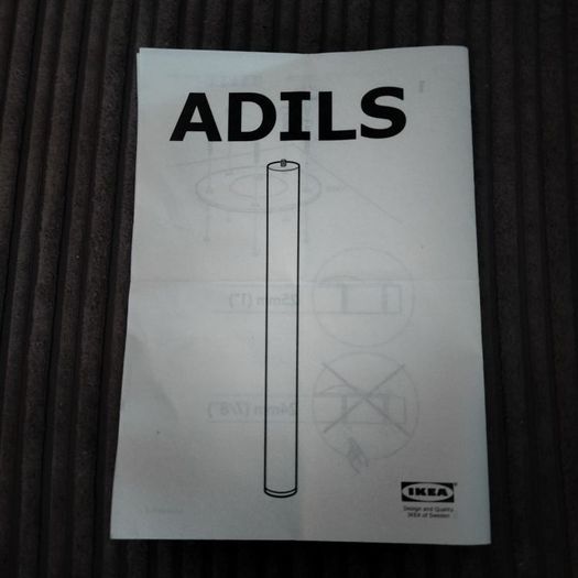 2 Ikea Adils White Legs