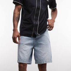 New Era Baseball Jersey Top Navy Large Bnwt