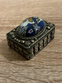 Small Vintage Silver Plated Trinket Box