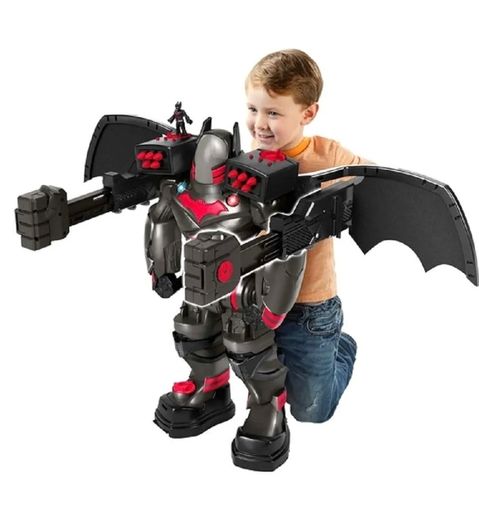 Fisher-Price ImaginextDC Super Friends Batbot Xtreme--Red/Black
