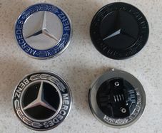 Mercedes Flat Bonnet Badge - FREE POST