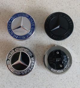 Mercedes Flat Bonnet Badge - FREE POST