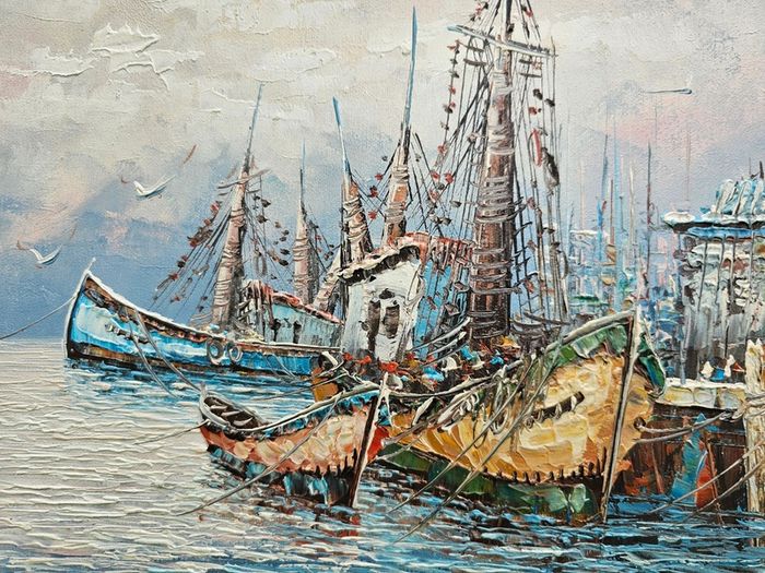 Classic Maritime Seascape (1993) An American Keepsake from MassachusettsArtist: Florence (Florenz)