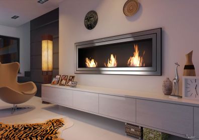 Luxury - Bio Fireplace Juliet 1800 (No Chimney Needed, No Smoke, Ash Or Soot)