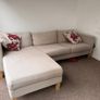 Large cream corner sofa Image 2