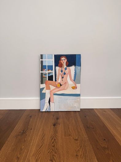 Original Oil Painting by Modern French Artist, Gallery Purchased