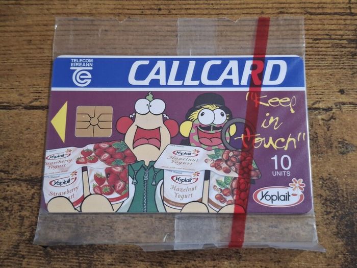 Ireland CallCard "Yoplait Zig and Zag", mint in wrapper, 9/1996, 10 Units - free standard postage